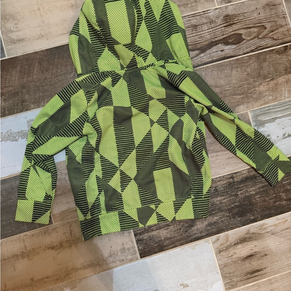 Kids’ Xersion Bright Yellow and Black Checkered Jacket - Picture 4 of 4